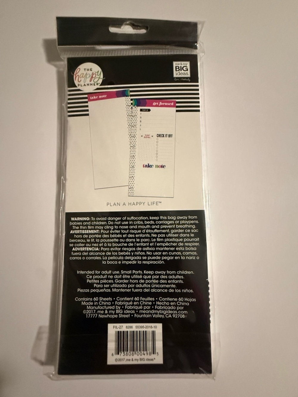 The Happy Planner Get Focused 60 Sheets Take Note Sheets - Multicolor - Picture 2 of 4